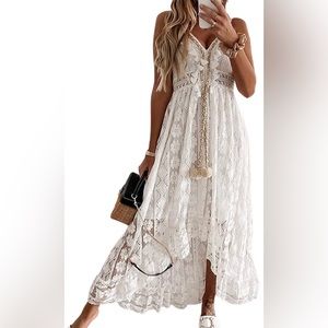 Lace Boho Tassel Dress